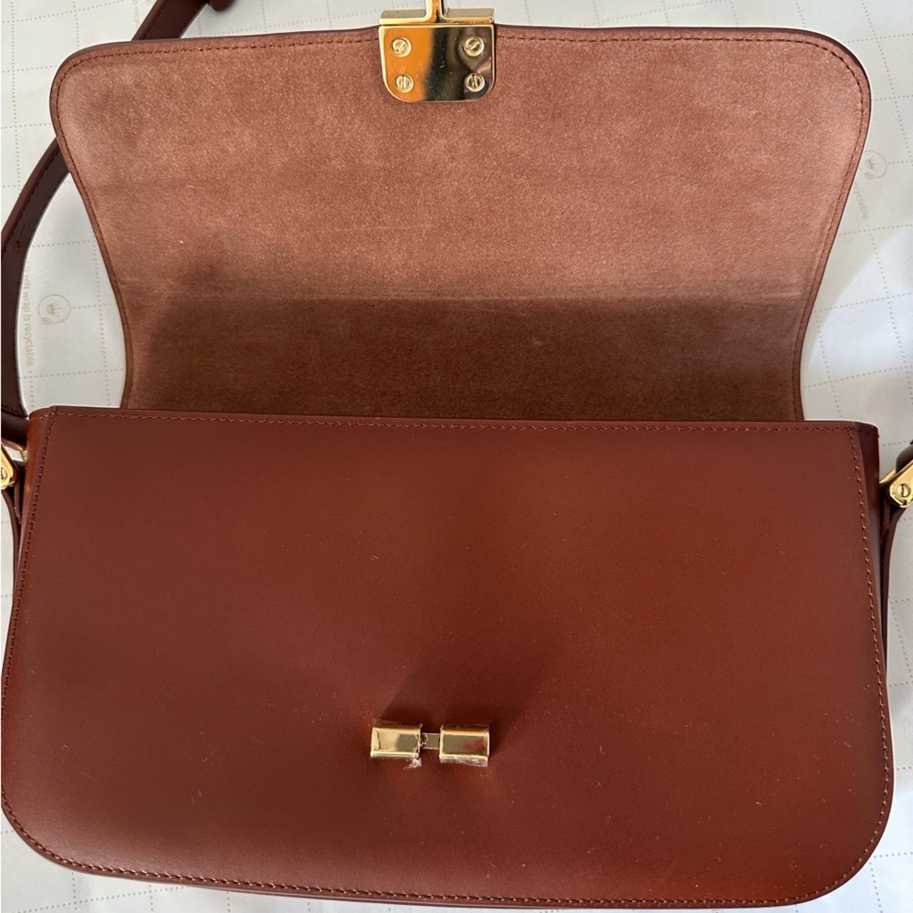 A.P.C. Brown Leather Bag with Gold Hardware - Picture 5 of 9